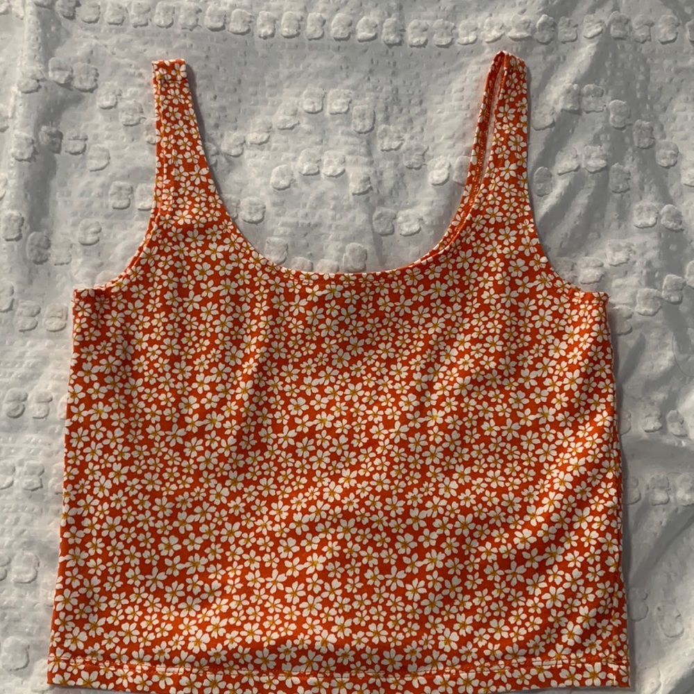 Womens floral crop top